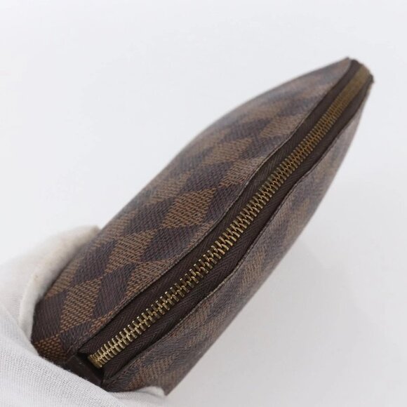 Authentic LOUIS VUITTON Damier Ebene Pochette Cosmetic PM Pouch bst276-121025 - Picture 3 of 16